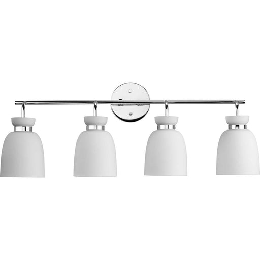 Progress Lexie Collection Four-Light Polished Chrome Contemporary Vanity Light