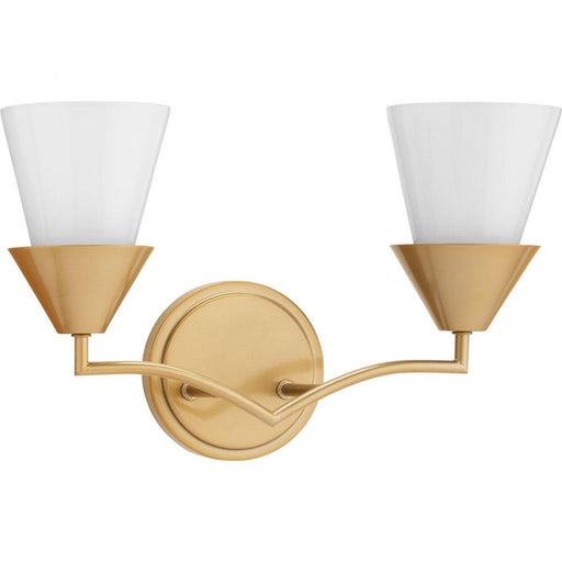 Progress Pinellas Collection Two-Light Soft Gold Contemporary Vanity Light