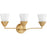 Progress Pinellas Collection Three-Light Soft Gold Contemporary Vanity Light