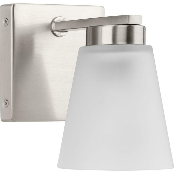 Progress Tanner Collection One-Light Brushed Nickel Transitional Vanity Light