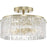 Progress Chevall Collection Two-Light 12.62 in. Gilded Silver Modern Organic Flush Mount Light