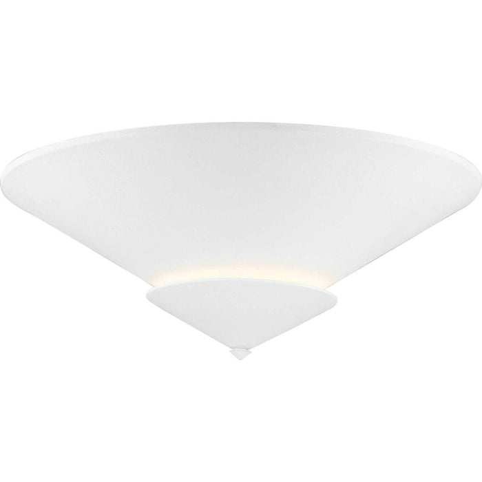 Progress Pinellas Collection 25 in. Four-Light White Plaster Contemporary Flush Mount