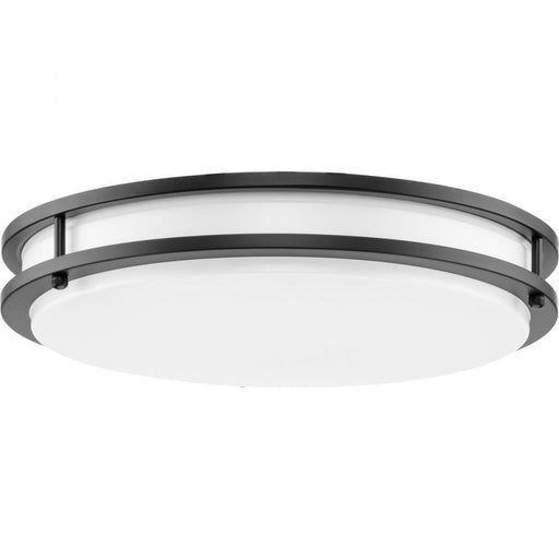 Progress Abide Collection 5-CCT Integrated LED Matte Black Contemporary 14" Medium Flush Mount Light