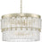 Progress Chevall Collection Six-Light Gilded Silver Modern Organic Chandelier