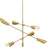 Progress Cornett Collection Six-Light Brushed Gold Contemporary Chandelier