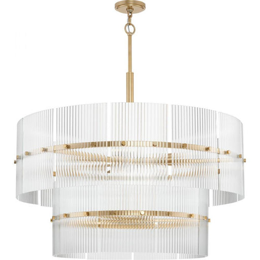 Progress Seville Collection Nine-Light Soft Gold Contemporary Chandelier