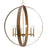 Progress Allegheny Collection Six-Light Soft Gold Rustic Modern Pendant