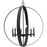 Progress Allegheny Collection Six-Light Matte Black Rustic Modern Pendant