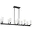 Progress Tosca Collection Ten-Light Matte Black Modern Luxe Linear Chandelier