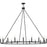 Progress Gilliam Collection Twenty-Light Matte Black New Traditional Chandelier