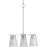 Progress Tanner Collection Three-Light Brushed Nickel Transitional Chandelier