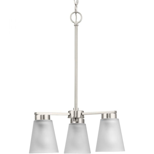 Progress Tanner Collection Three-Light Brushed Nickel Transitional Chandelier