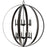 Progress Allegheny Collection Twelve-Light Matte Black Rustic Modern Pendant