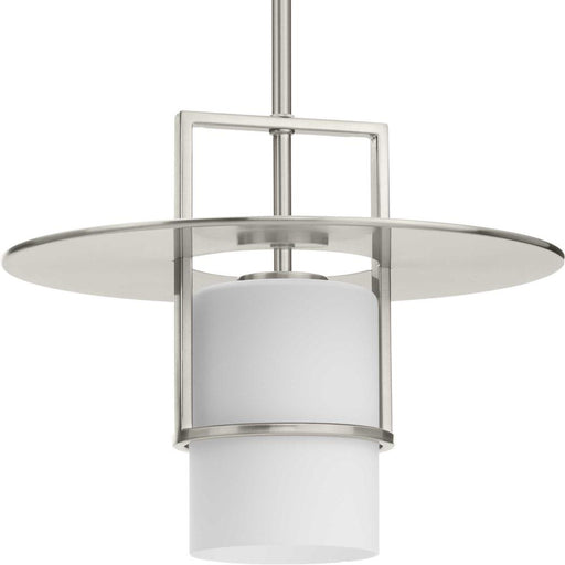 Progress Mystic Collection One-Light Brushed Nickel Contemporary Pendant