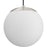 Progress Atwell Collection Brushed Nickel and Opal Glass Globe Small Hanging Pendant Light