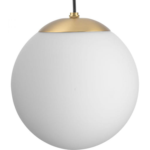 Progress Atwell Collection Brushed Bronze and Opal Glass Globe Medium Hanging Pendant Light