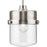 Progress Beckner Collection One-Light Brushed Nickel Clear Glass Urban Industrial Pendant Light