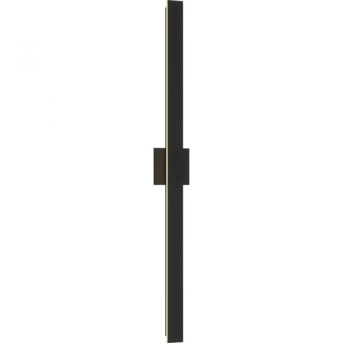 Progress Z-2040 Collection LED Matte Black Contemporary Large Outdoor Wall Light