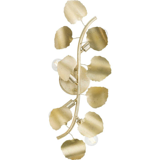 Progress Laurel Collection Four-Light Gilded Silver Transitional Wall Bracket