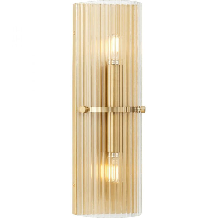 Progress Seville Collection Two-Light Soft Gold Contemporary Wall Sconce