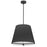 4 Lt Incandescent Pendant, Mb W/ Bk Fabric Shade | PST-184P-MB-BK