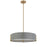  4 Light  Incandescent Pendant, Agb W/ Gry Shade | PST-214P-AGB-GRY