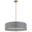 Dainolite 4 Lights Incandescent Pendant, AGB w/ GRY Shade