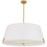 4 Lt Incandescent Pendant, Agb W/ Wh Fabric Shade | PST-324P-AGB-WH