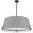 4 Lt Incandescent Pendant, Mb W/ Gry Fabric Shade | PST-324P-MB-GRY