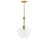 1lt Incandescent Pendant, Agb W/ Clr Glass | PTL-101P-AGB