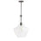 1lt Incandescent Pendant, Mb W/ Clr Glass | PTL-121P-MB