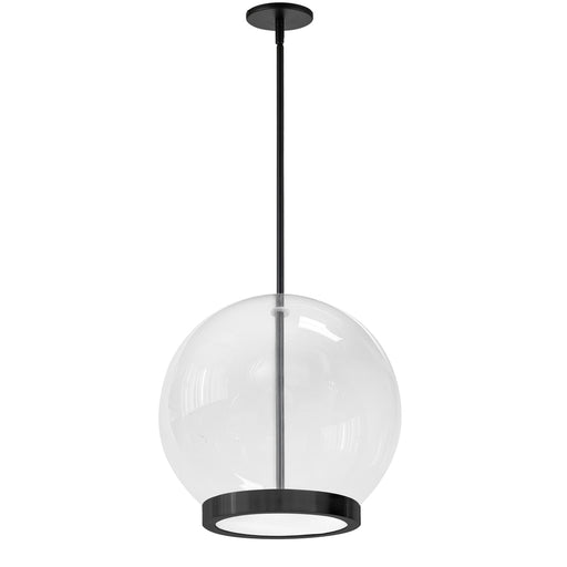 15w Pendant, Mb W/ Clr Glass | PTS-1215LEDP-MB