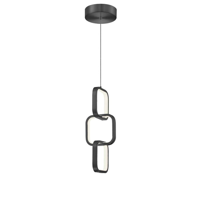 20w Pendant, Mb W/ Wh Silicone Diff | PTY-1522LEDP-MB