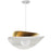 15w Pendant In Matte White & Aged Brass W/ Opal Glass | PVN-2015LEDP-MW-AGB