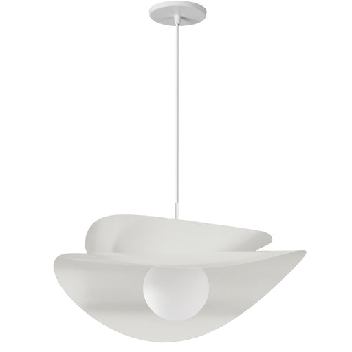 15w Pendant In Matte White W/ Opal Glass | PVN-2015LEDP-MW