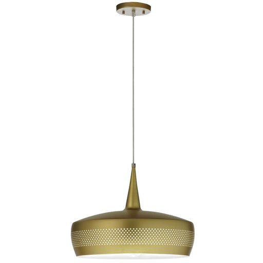 1lt Incandescent Pendant, Painted Aged Brass | PXE-161P-AGB