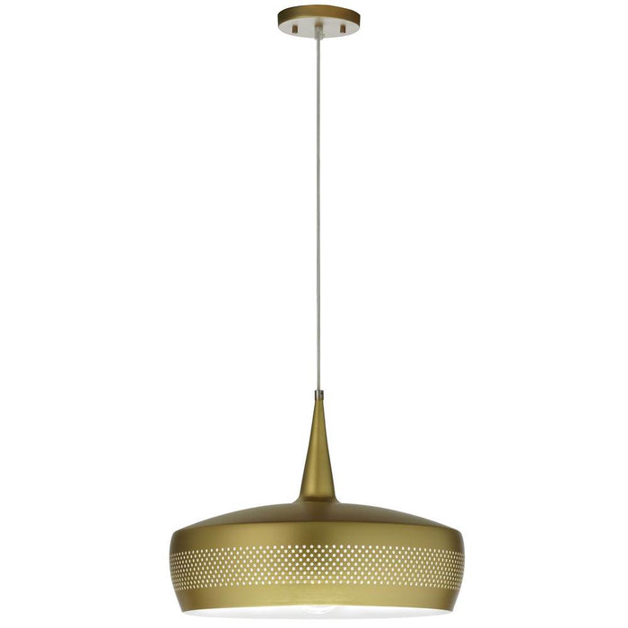 1lt Incandescent Pendant, Painted Aged Brass | PXE-161P-AGB