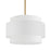  4 Light  Incandescent Chandelier, Agb W/ Wh Shade | PYA-224C-AGB-WH