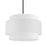  4 Light  Incandescent Chandelier, Mb W/ Wh Shade | PYA-224C-MB-WH