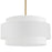  4 Light  Incandescent Chandelier, Agb W/ Wh Shade | PYA-304C-AGB-WH