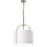 1lt Incandescent Pendant, Gld W/ Wh Shade | QCY-181P-GLD-WH