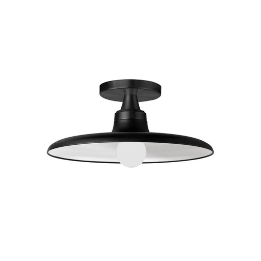 1 Light Semi- Flush Mount, Matte Black | QTN-121SF-MB