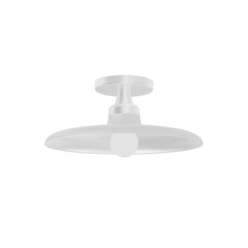 1 Light Semi- Flush Mount, Matte White | QTN-121SF-MW