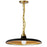 1lt Incand Pendant, Agb W/ Mb & Gld Shade | QTN-181P-MB-AGB