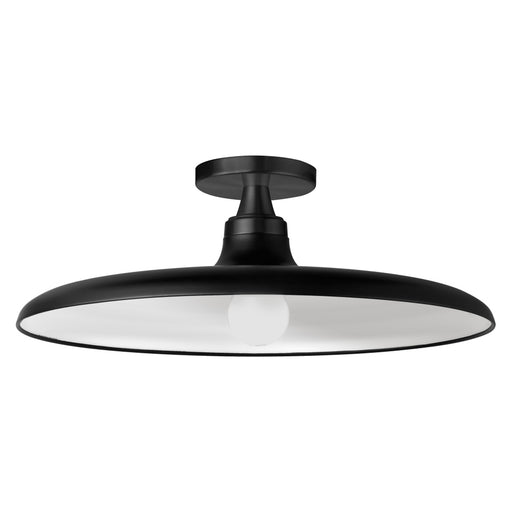 1 Light Semi- Flush Mount In Matte Black | QTN-181SF-MB
