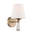 Crystorama Ramsey 1 Light Vibrant Gold Sconce