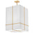 4 Light  Incandescent Pendant, Gld W/ Wh Shade | RAQ-184P-GLD-WH