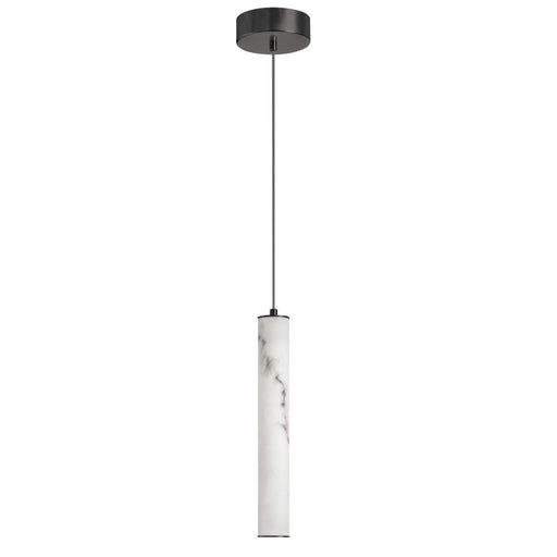 10w Pendant, Mb W/ Faux Alabaster | RBN-1210P-MB-ALB