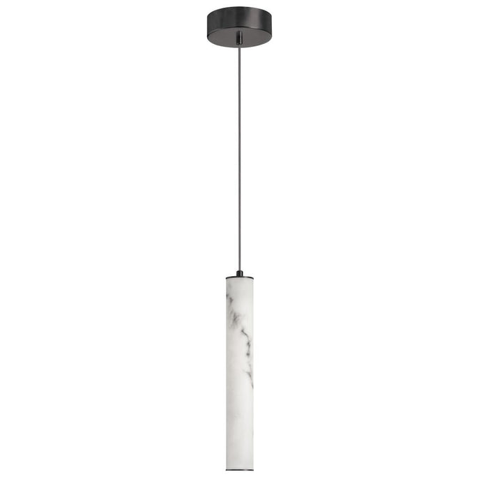 10w Pendant, Mb W/ Faux Alabaster | RBN-1210P-MB-ALB