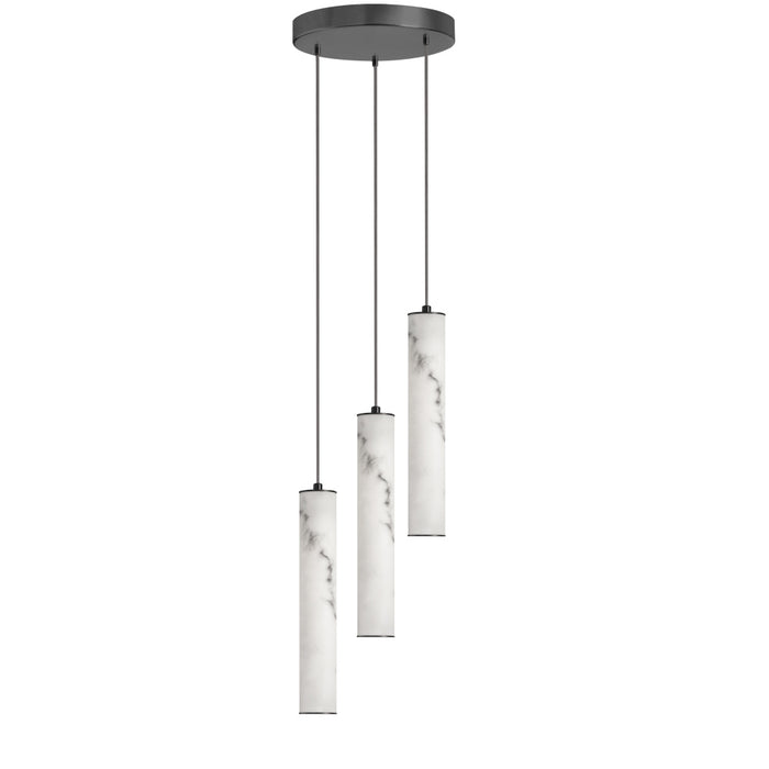 30w Pendant, Mb W/ Faux Alabaster | RBN-1230LEDP-MB